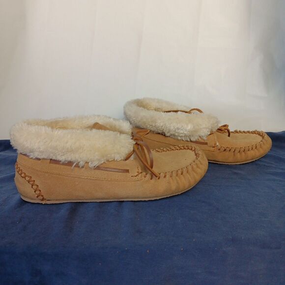 Minnetonka Womens Chrissy Bootie Moccasin Slipper Cinnamon Size 9M - Picture 7 of 14
